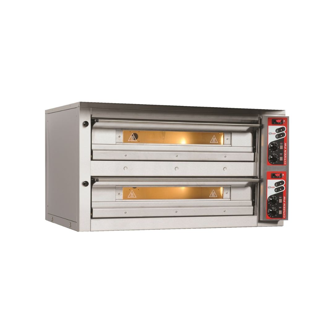 Electric pizza oven 9+9 pizzas 33cm 1420x1380x780mm