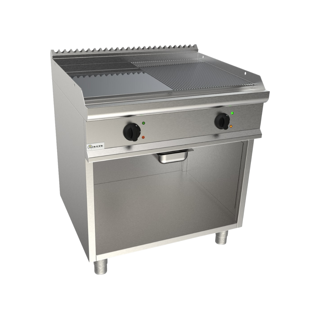 L7_KTE2BAMC-Plaqueasnackerlisse_rainureechromeeelectriquesurmeubleouvert800x700x850