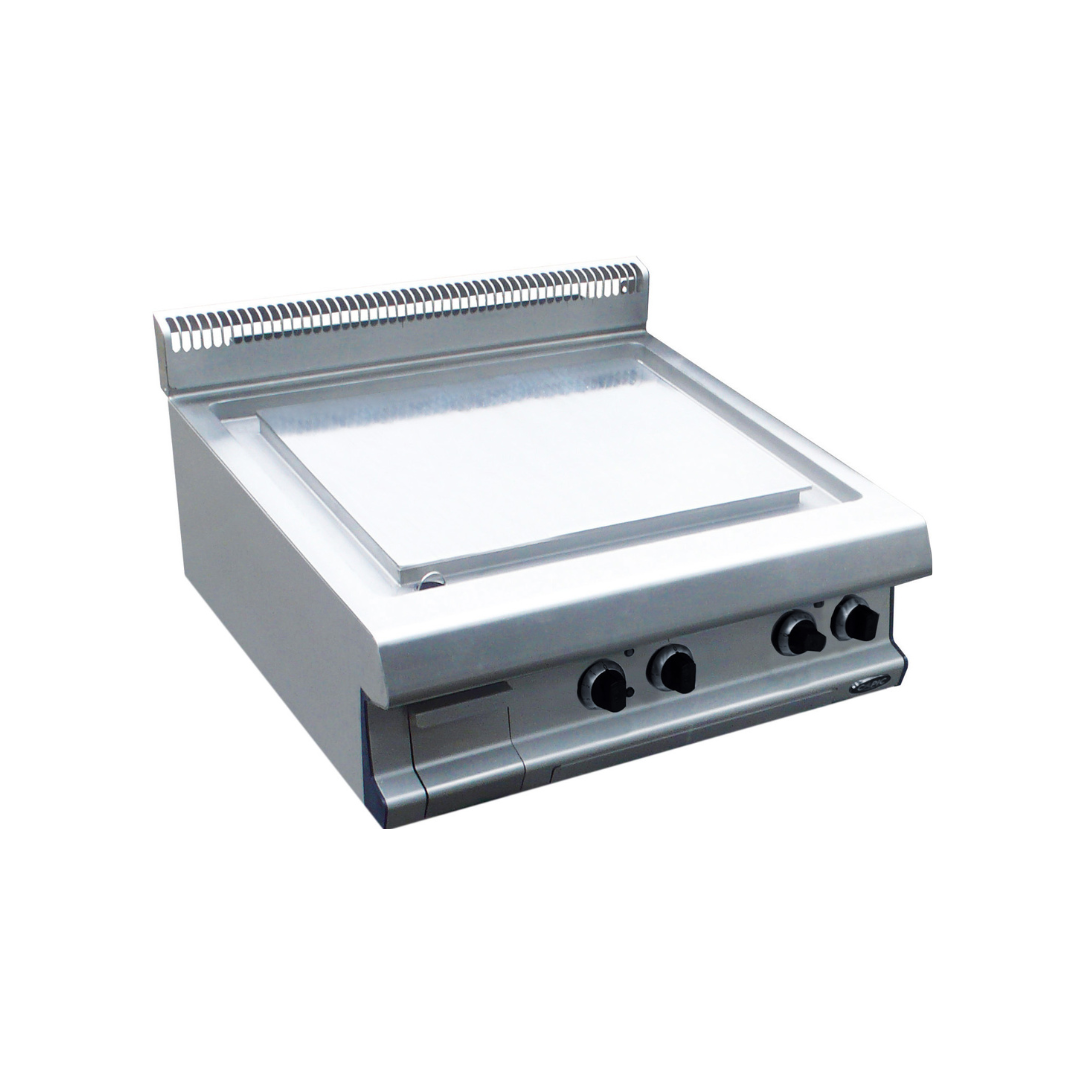 W381511 Plancha lisse inox électrique à poser 800x836x270390mm 6kW