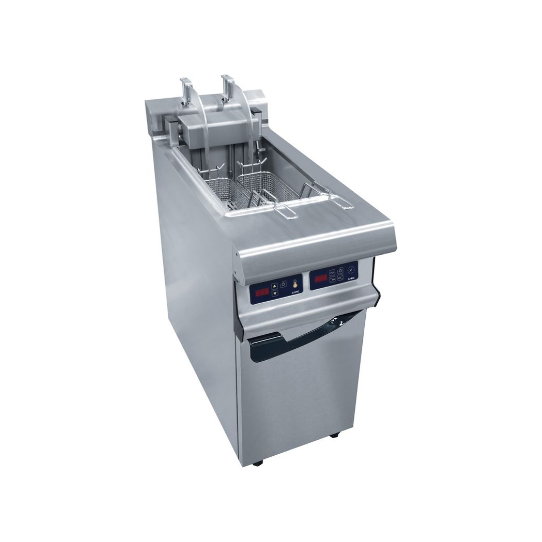 Friteuse électrique 1 cuve de 20L sur meuble