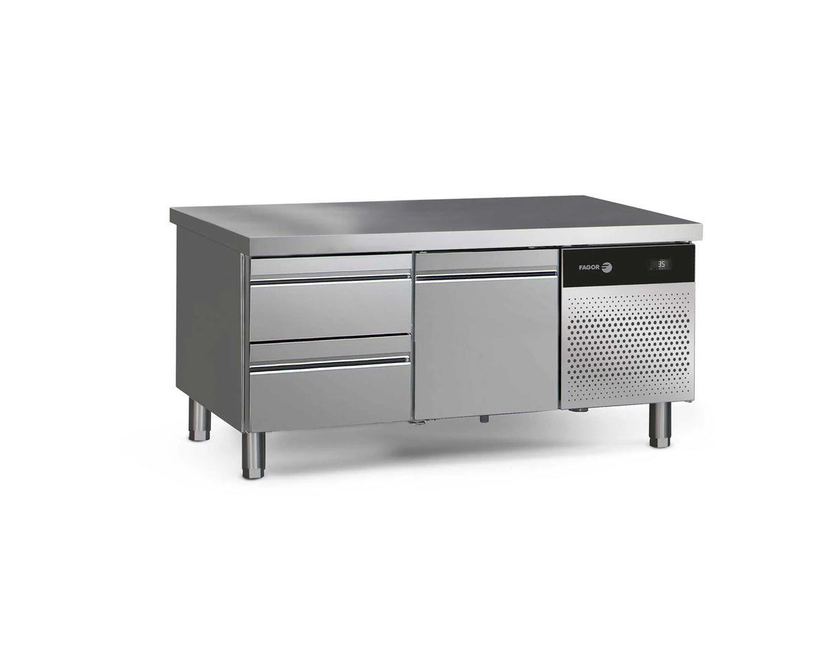 Soubassement réfrigéré positif FAGOR 3 tiroirs - 177 litres