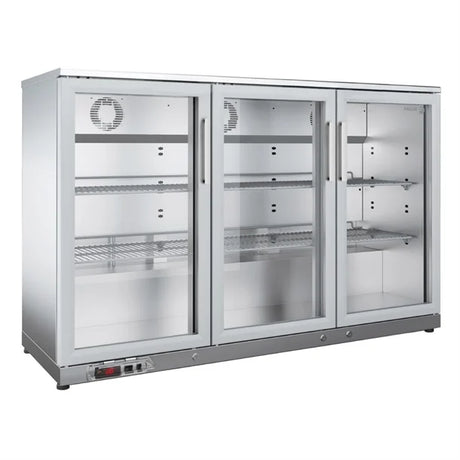 Arrière-bar réfrigérée inox FAGOR 3 portes vitrées - gamme 570 - 327 litres