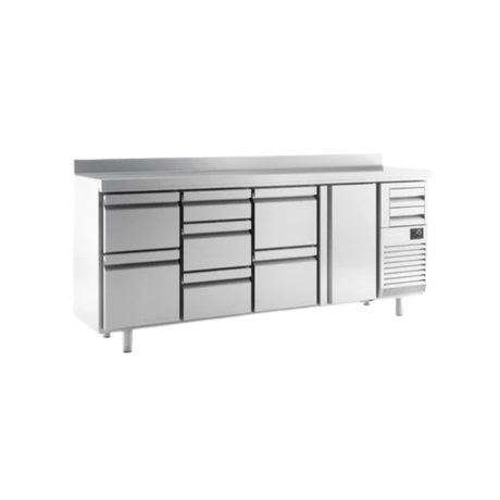 Arrière bar réfrigérée positive 4 portes - 690L