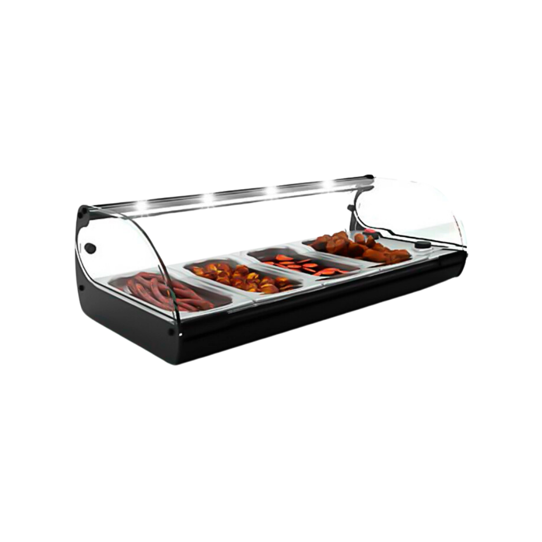 C4L - Vitrine chaude bain marie FOOD Line à poser 4 GN 1_6 - 840