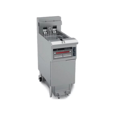 DGF26L Friteuse électrique à haut rendement avec filtration - Capacité : 1 cuve 26 litres - 14 kW 400V - 400x780x1160mm