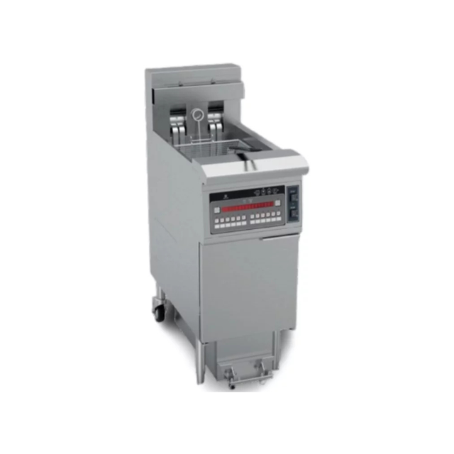 DGF26L Friteuse électrique à haut rendement avec filtration - Capacité : 1 cuve 26 litres - 14 kW 400V - 400x780x1160mm