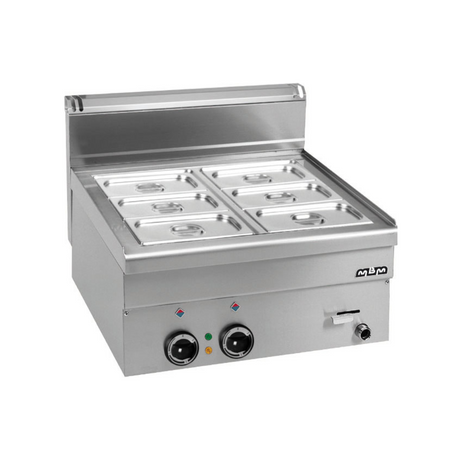 Bain marie électrique à poser - 600x600x270mm - 3,06 kW Mono 230V