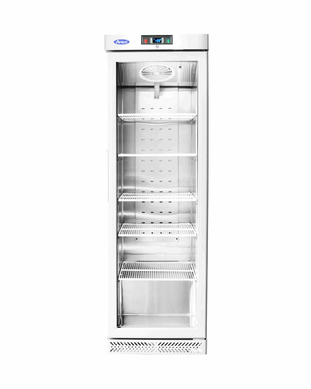 ECF38FW - Armoire réfrigérée négative acier blanc 1 porte vitrée -10-22°C - Capacité  380 litres - 595x640x1885mm