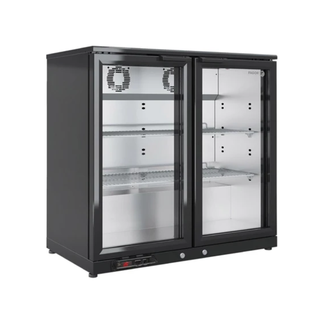 EERM-2 Arrière-bar réfrigérée noir