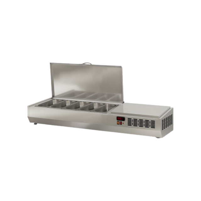 EI135-T-1_3-Presentoiraingredientcouvercleinox5xGN1_3refrigereepositive0__8_C-1345x396x436mm