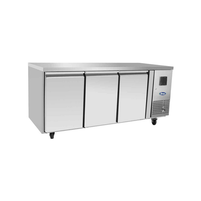 EPF3432GR - Table réfrigérée positive sans dosseret 3 portes -2+8°C - Capacité  420 litres - 1795x700x840mm