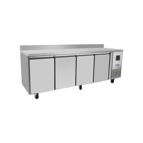 EPF3441GR-SB - Table réfrigérée positive avec dosseret 4 portes -2+8°C - Capacité  480 litres - 2230x600x840mm