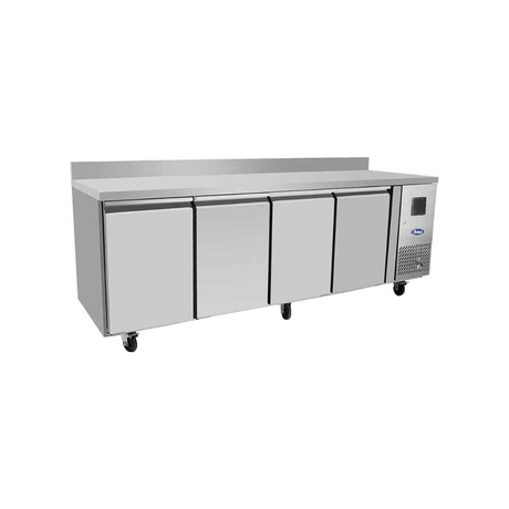 EPF3442GR-SB - Table réfrigérée positive avec dosseret 4 portes -2+8°C - Capacité  560 litres - 2230x700x840mm