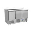 ESL3850GR - Saladette réfrigérée positive 3 portes -2+8°C - Capacité  380 litres - 1365x700x925mm