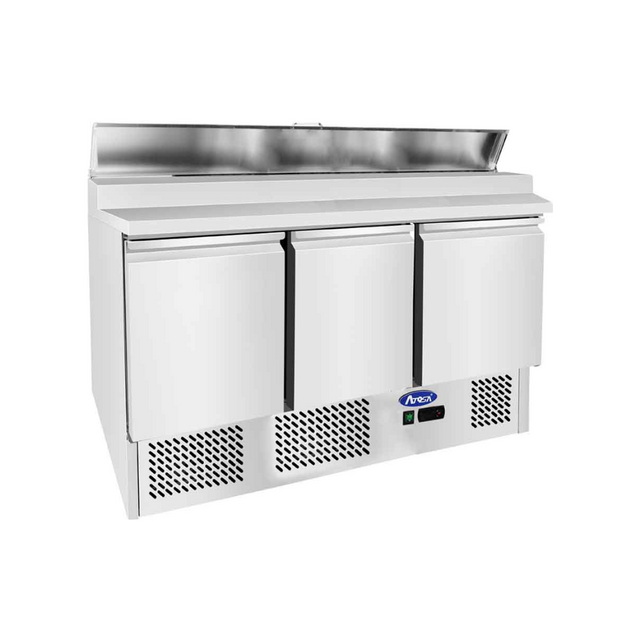 ESL3853GR - Saladette réfrigérée positive 3 portes -2+8°C - Capacité  380 litres GN 16 - 1365x700x925mm