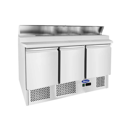 ESL3869GR - Saladette réfrigérée positive 3 portes -2+8°C - Capacité  380 litres GN 13- 1365x700x925mm