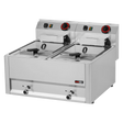 Friteuse électrique à poser - 2x8 litres - 330x600x290mm - 2x6 kW Tri 400V