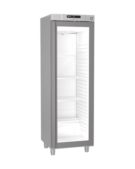 FG 420 R - Armoire réfrigérée négative 1 porte vitrée inox -5-19°C - Capacité  343 litres - 595x667x1876mm