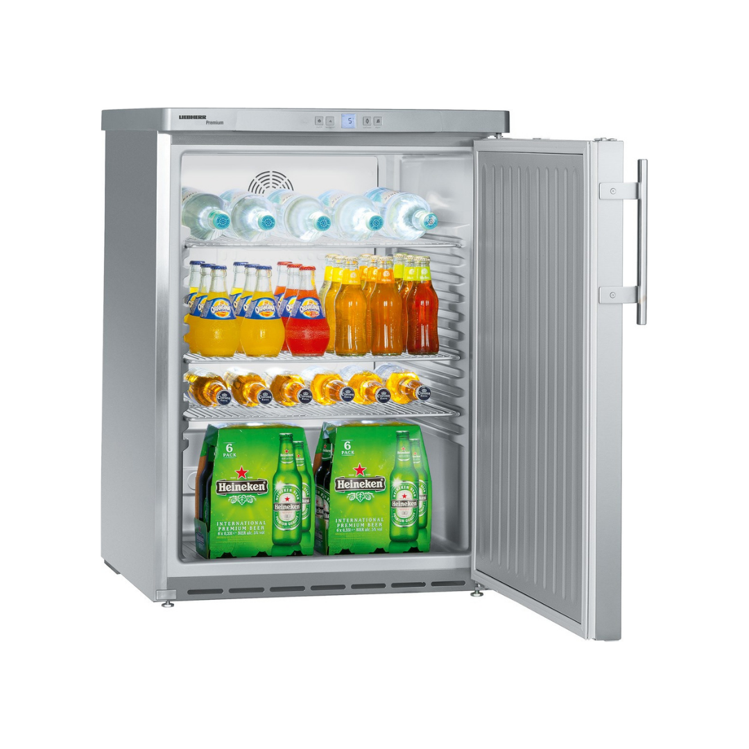 FKUV 1660 - Armoire réfrigérée PREMIUM positive ventilée en inox 1 porte - 134 litres