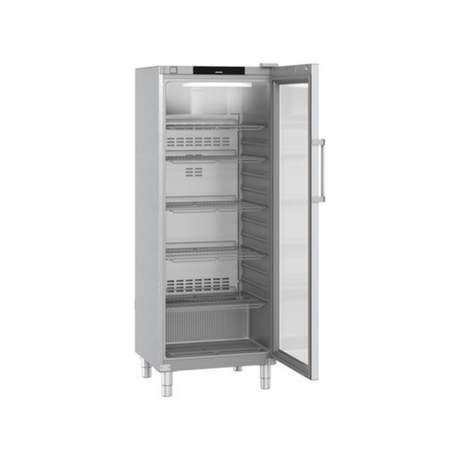 FRFCVG 6511 - Armoire réfrigérée de restauration positive ventilée en inox 1 porte vitrée - 655 litres