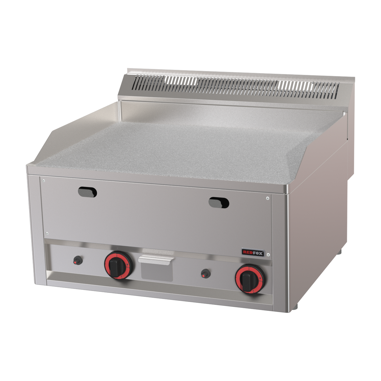 FTHC-60-GL-00020999 - Plancha chromée lisse gaz à poser - 660x600x290mm - 6 kW Tri 400V