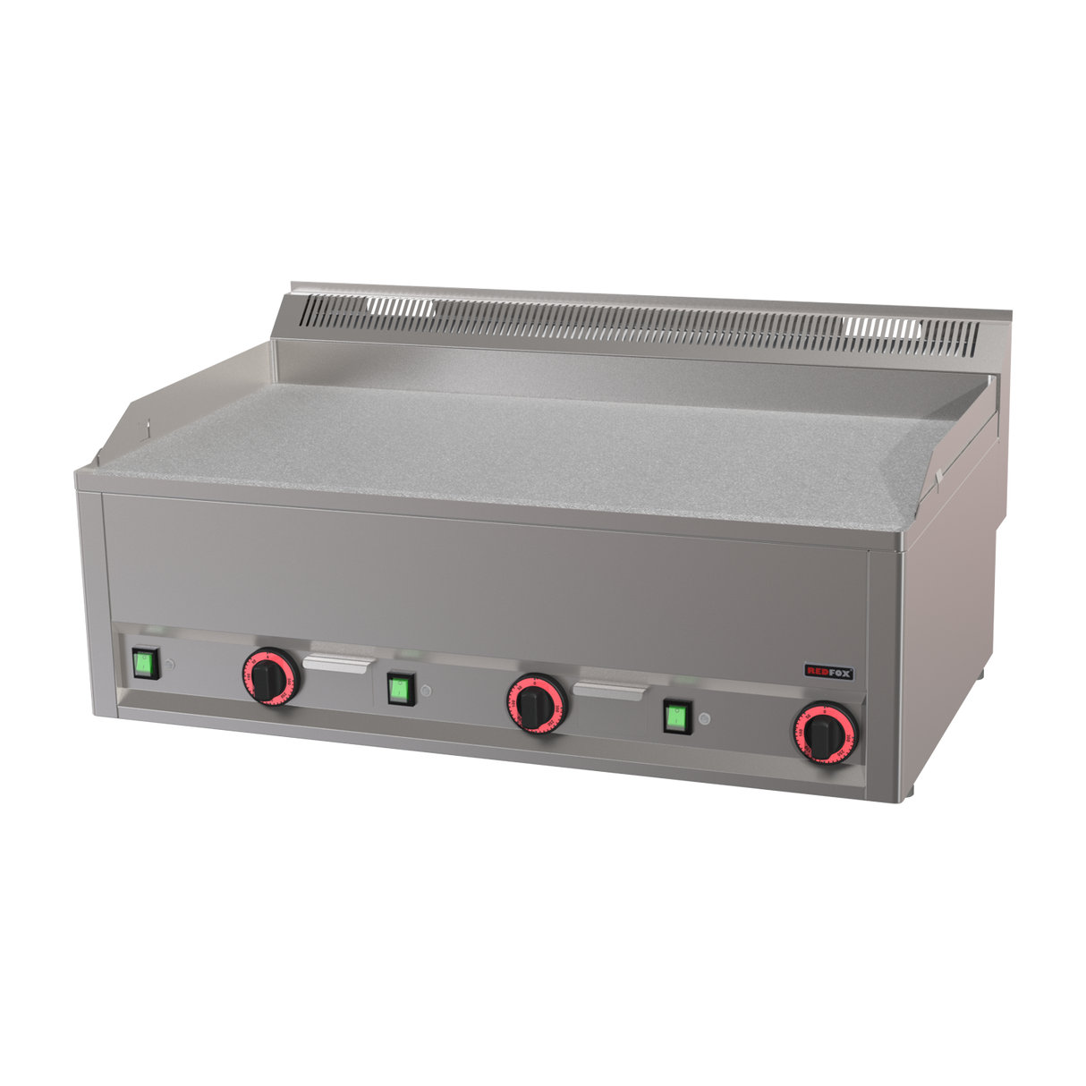 FTHC-90-EL-00021064 - Plancha chromée lisse électrique à poser - 990x600x290mm - 9 kW Tri 400V