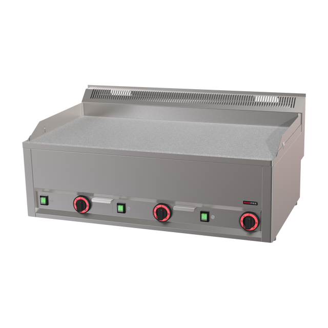 FTHC-90-EL-00021064 - Plancha chromée lisse électrique à poser - 990x600x290mm - 9 kW Tri 400V