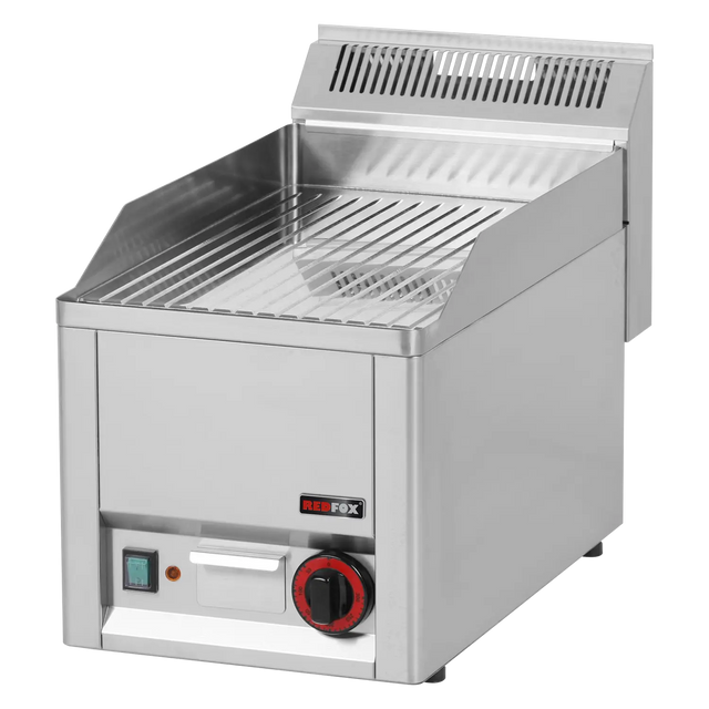 FTRC-30-EL-00001161 - Plancha chromée nervurée électrique à poser - 330x600x290mm - 3 kW Mono 230V