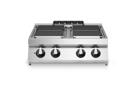 Fourneau 4 plaques électrique à poser – 10,4 kW 400V Tri – 800x730x280mm