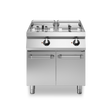 Friteuse double électrique sur meuble fermé - Capacité : 13+13 litres - 24 kW 400V Tri - 800x730x870mm