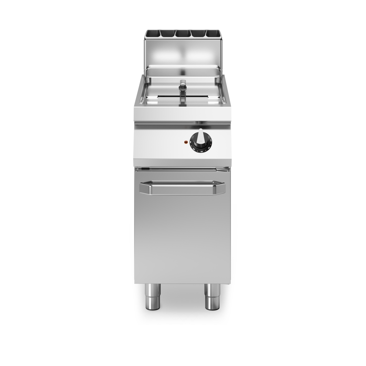 Friteuse à gaz cuve libre sur meuble fermé - Capacité : 13 litres - 12 kW Gaz - 400x730x870mm