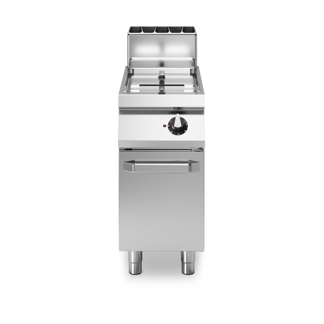 Friteuse à gaz cuve libre sur meuble fermé - Capacité : 13 litres - 12 kW Gaz - 400x730x870mm