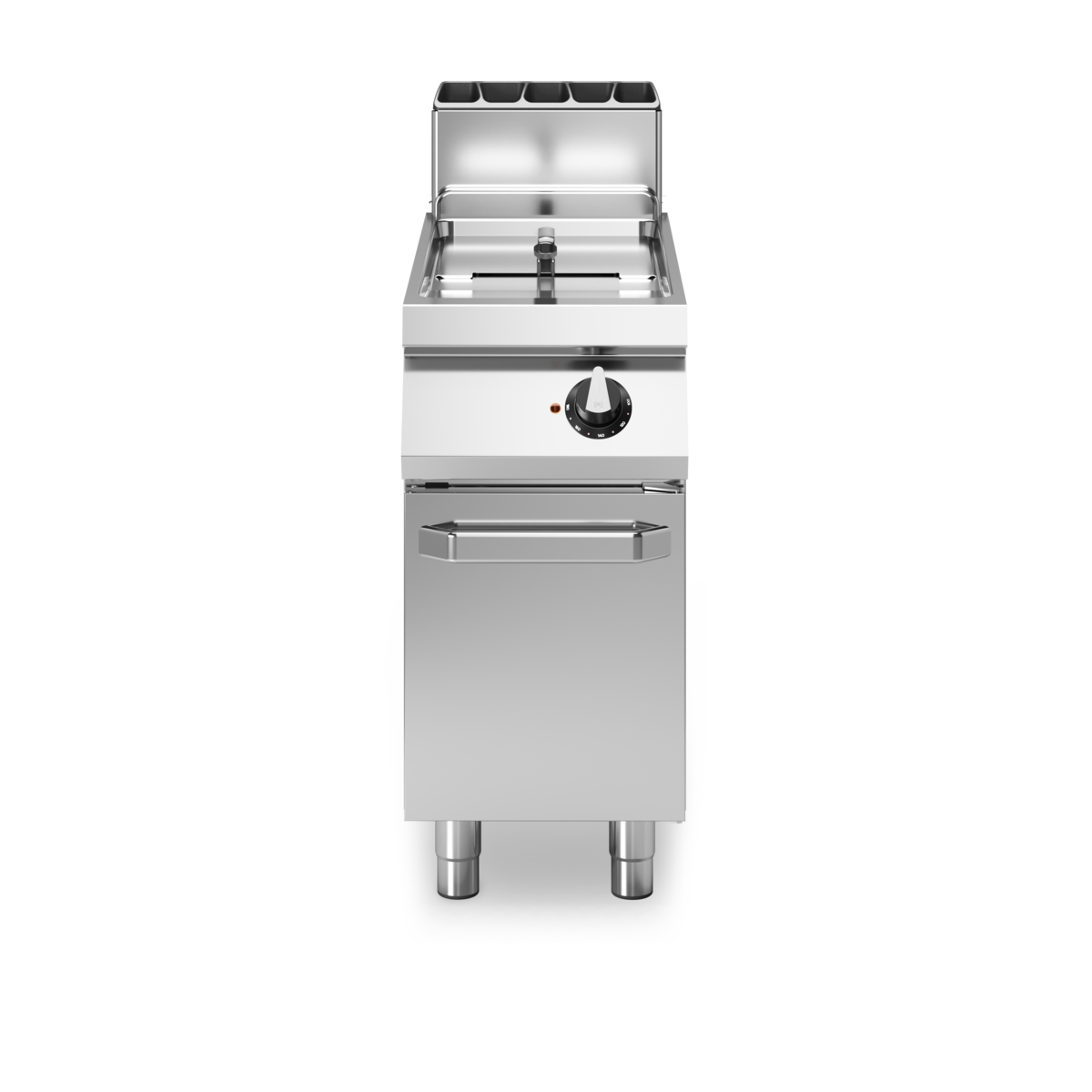 Friteuse à gaz cuve libre sur meuble fermé - Capacité : 17 litres - 16 kW Gaz - 400x730x870mm