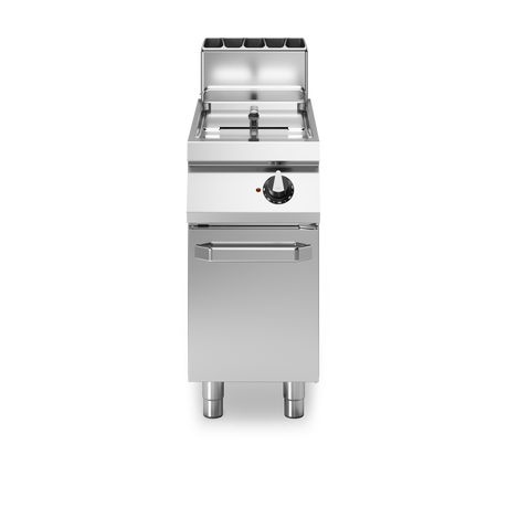 Friteuse à gaz cuve libre sur meuble fermé - Capacité : 17 litres - 16 kW Gaz - 400x730x870mm