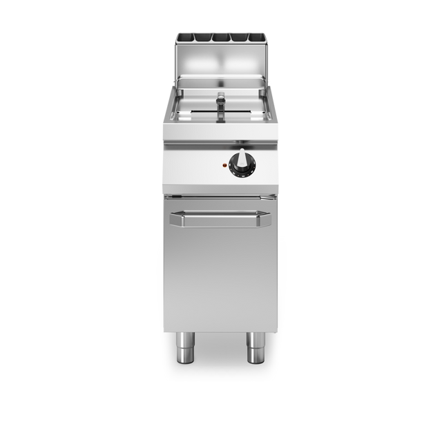 Friteuse à gaz cuve libre sur meuble fermé - Capacité : 17 litres - 16 kW Gaz - 400x730x870mm