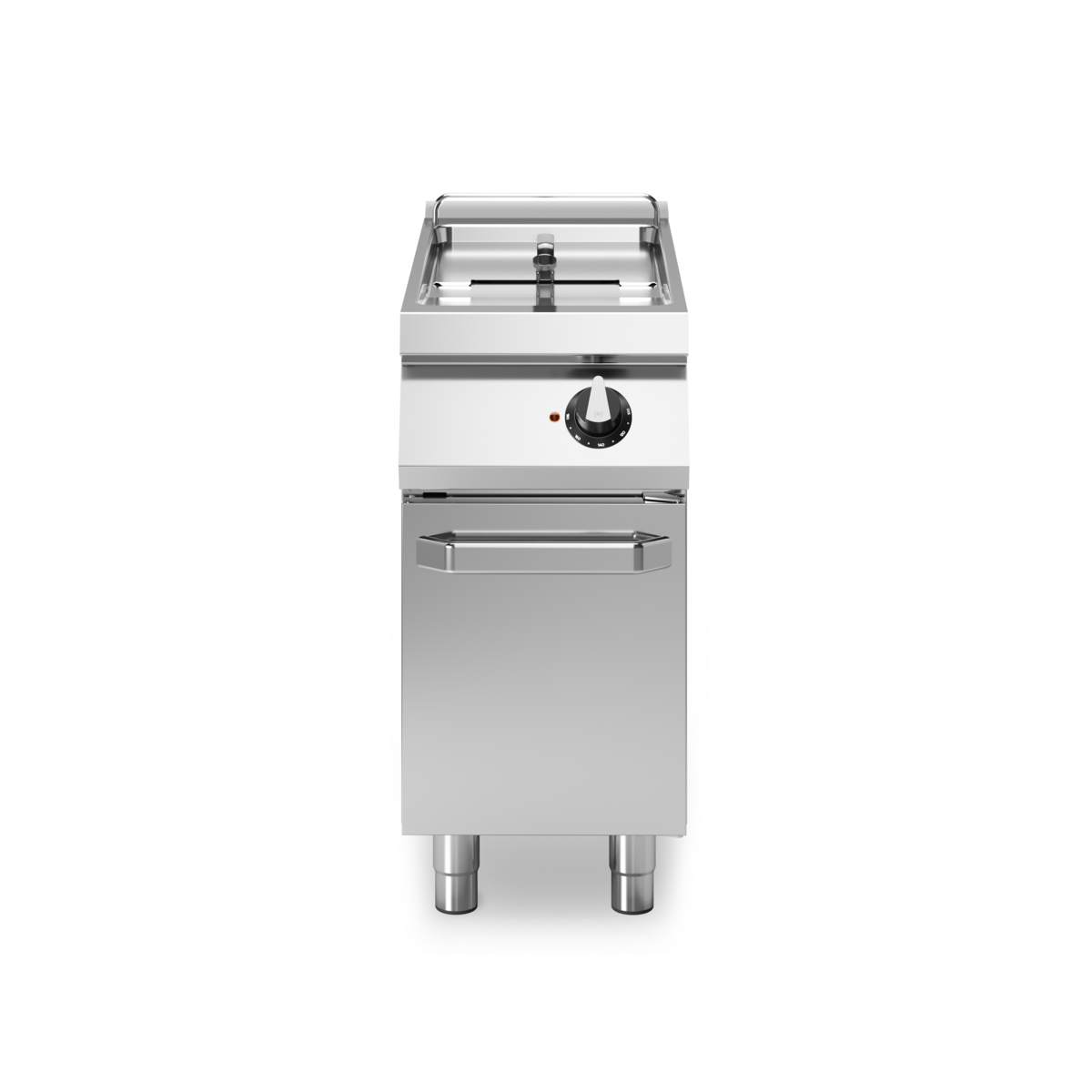Friteuse électrique sur meuble fermé - Capacité : 13 litres - 12 kW 400V Tri - 400x730x870mm