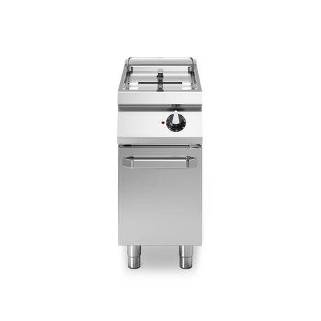 Friteuse électrique sur meuble fermé - Capacité : 13 litres - 12 kW 400V Tri - 400x730x870mm