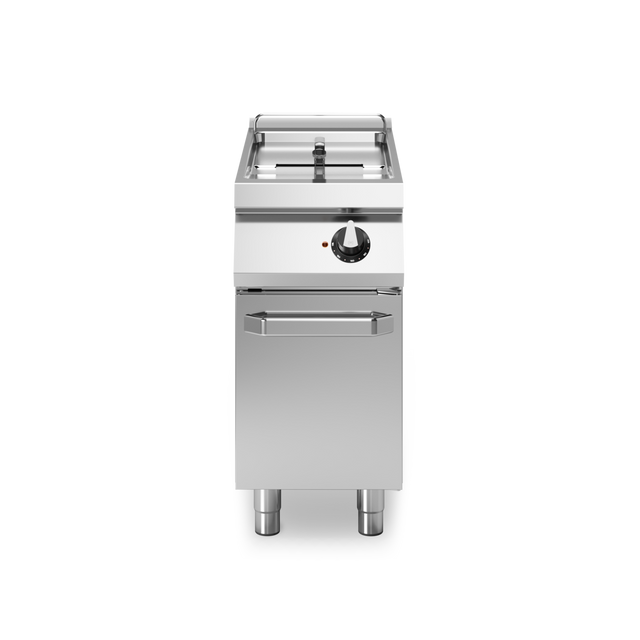 Friteuse électrique sur meuble fermé - Capacité : 13 litres - 12 kW 400V Tri - 400x730x870mm