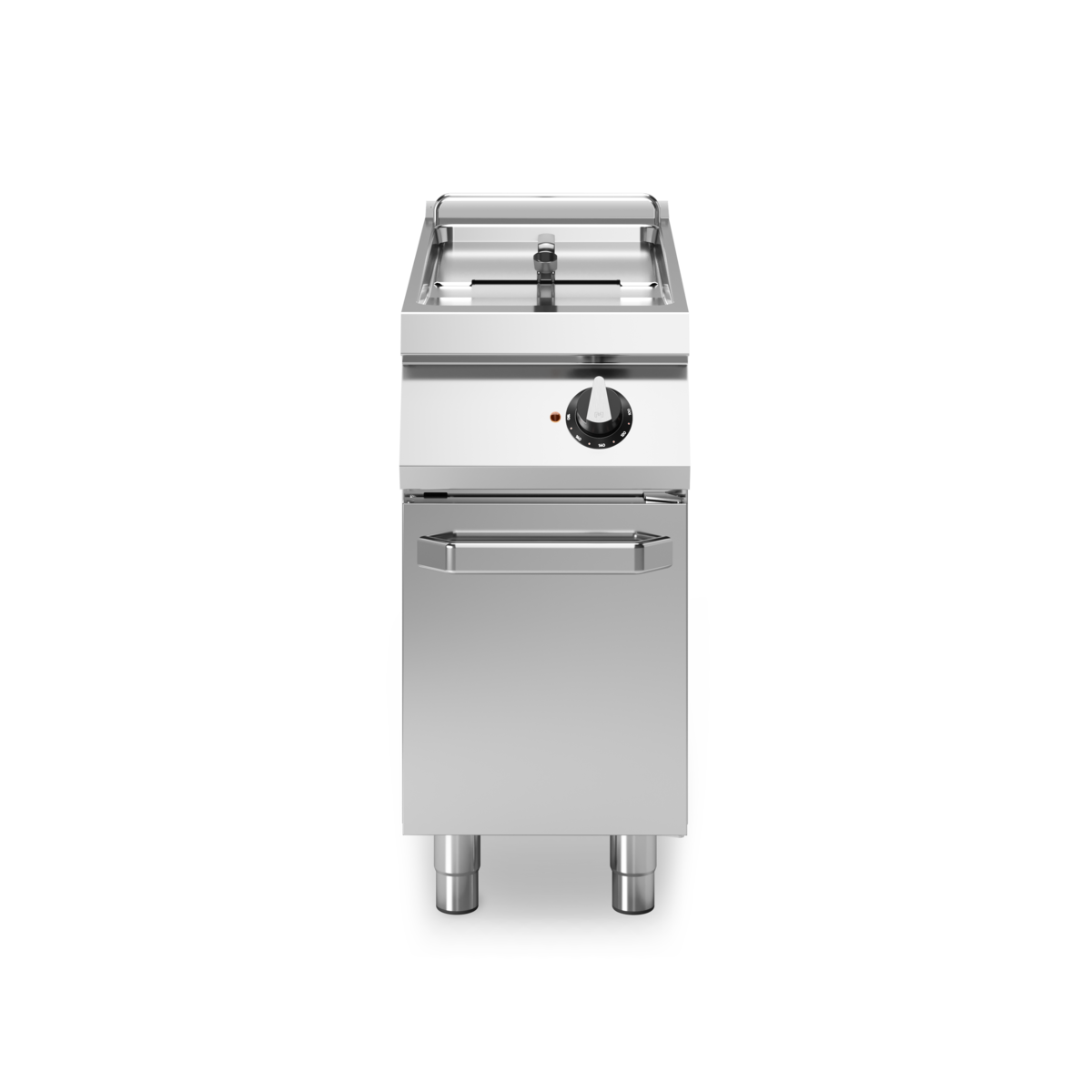 Friteuse électrique sur meuble fermé - Capacité : 17 litres - 17 kW 400V Tri - 400x730x870mm