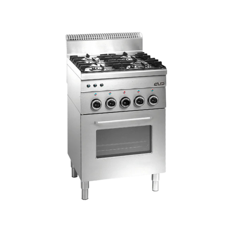 G4SF6 Fourneau 4 feux vifs sur four gaz avec grill électrique