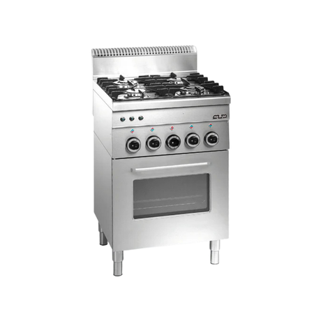 G4SFE6 Fourneau 4 feux vifs sur four électrique ventilé avec grill électrique