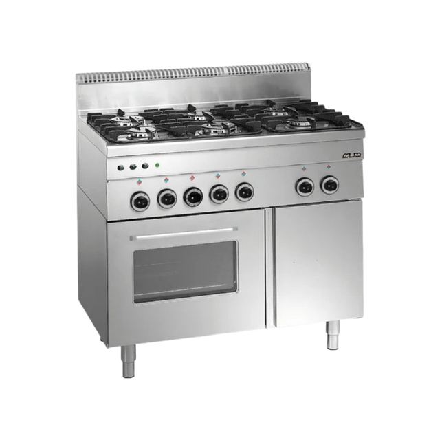 G6SFA6 Fourneau 4 feux vifs sur four gaz avec grill électrique