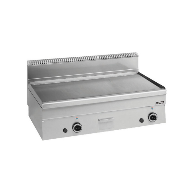 Plancha lisse chromée à gaz à poser - 1000x600x270mm - 15,3 kW Gaz