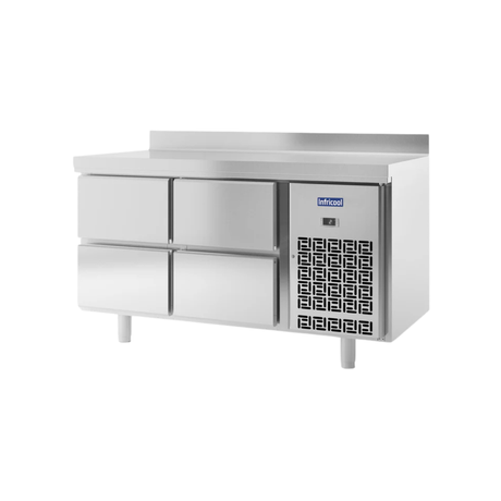 IM702P Table réfrigérée positive avec dosseret 2 portes - 305L