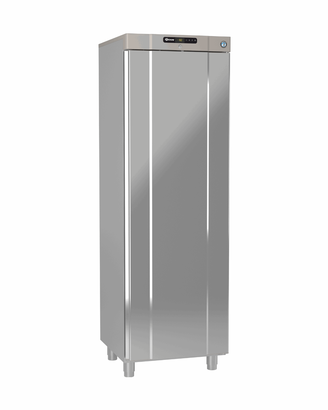 K 420 R - Armoire réfrigérée positive 1 porte inox +1+12°C - Capacité  343 litres - 595x645x1876mm