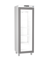 KG 420 L - Armoire réfrigérée positive 1 porte vitrée blanc +1+12°C - Capacité  343 litres - 595x667x1876mm