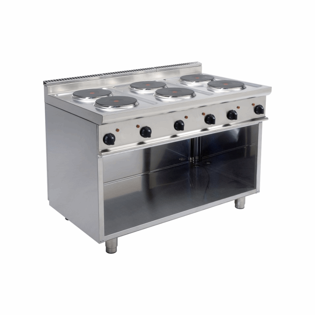    L7_CUET6BA-Cuisiniereelectrique6feuxsurmeubleouvert1200x700x850mm15.6kW400V-Cuisiniereelectrique6feuxsurmeubleouvert1200x700x850mm15.6kW400V