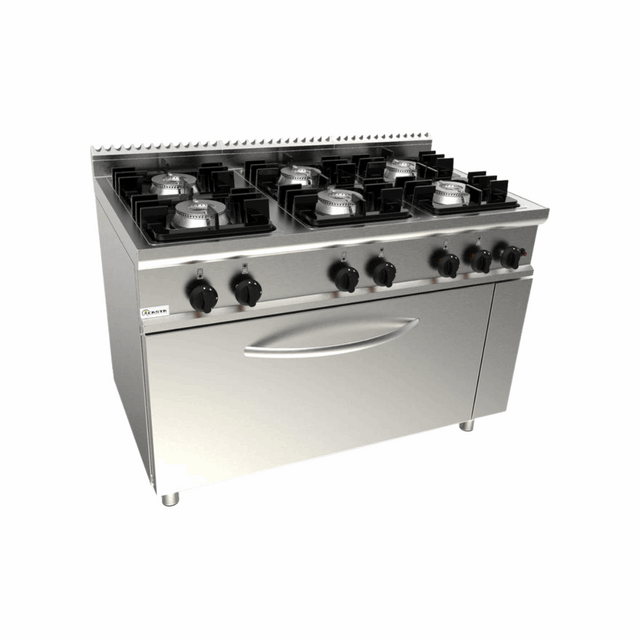 L7_KUPG6FM.6G-Cuisinieregazsurgrandfourgaz6feux1200x700x850mm57kW