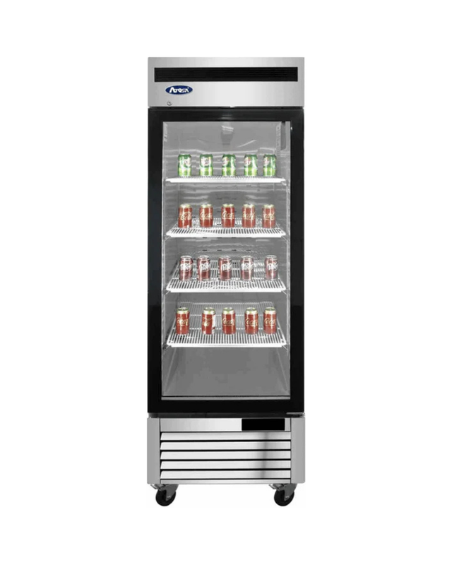 MCF8701GR Armoire réfrigérée négative inox 1 porte vitrée - 610L