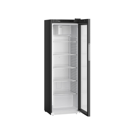 MRFVD 4011 B - Armoire réfrigérée à boisson postive ventilée en epoxy noir 1 porte vitrée - 400 litres